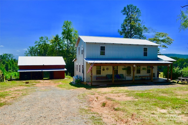 view of front of house with a porch