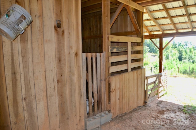 view of horse barn