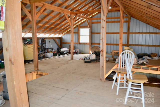 view of attic