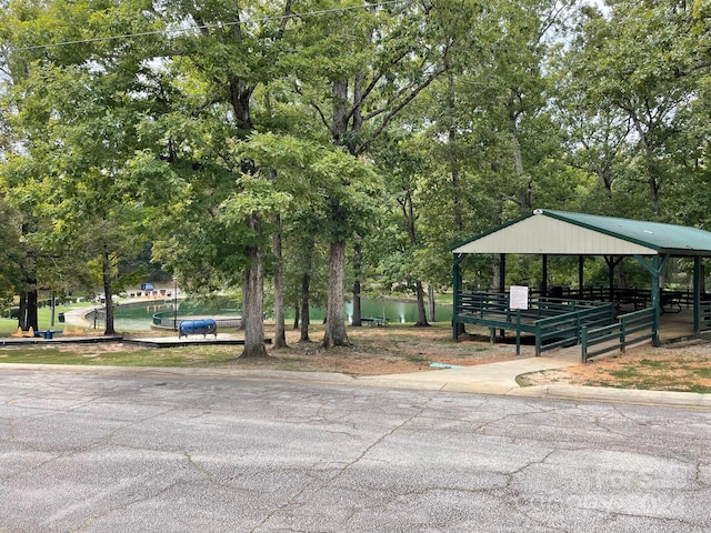 view of property's community featuring a gazebo