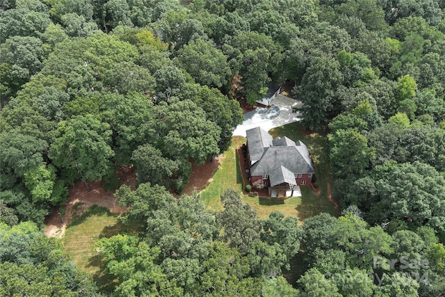 2510 Doster Rd, Monroe, NC 28112 - birds eye view of property featuring a forest view