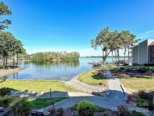 view of water feature