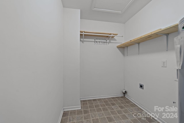 laundry room with hookup for an electric dryer