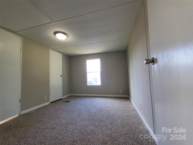 view of carpeted empty room