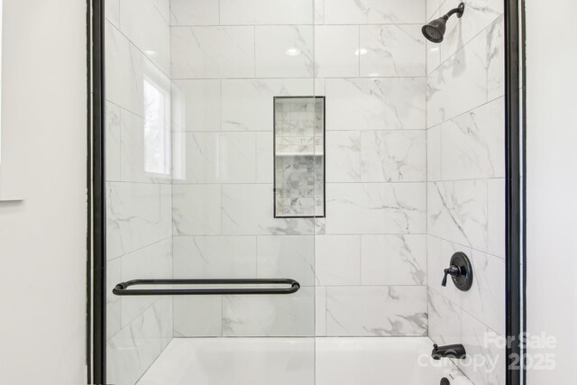 40 Haywood Park Dr, Hendersonville, NC 28791 - bathroom featuring enclosed tub / shower combo