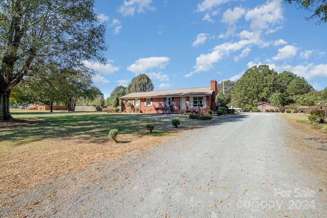 view of ranch-style home