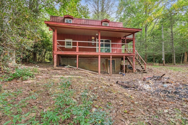 view of rear view of house