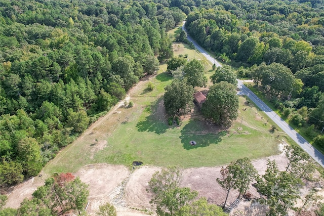 aerial view featuring a rural view