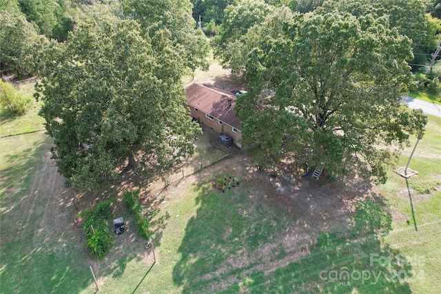 drone / aerial view featuring a rural view