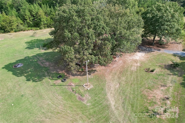 bird's eye view with a rural view