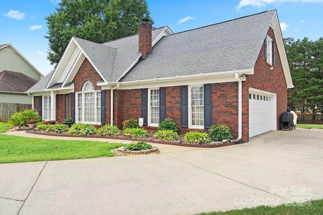 front facade featuring a garage