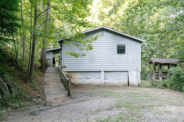 view of home's exterior