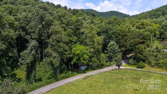 aerial view featuring a mountain view