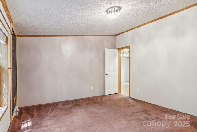 18 Spencer Rd, Candler, NC 28715 - carpeted empty room featuring crown molding and a textured ceiling