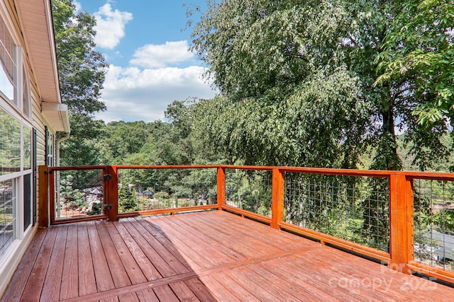 18 Spencer Rd, Candler, NC 28715 - view of wooden terrace