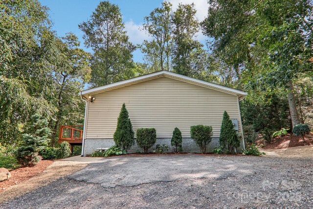 18 Spencer Rd, Candler, NC 28715 - view of side of home featuring a wooden deck