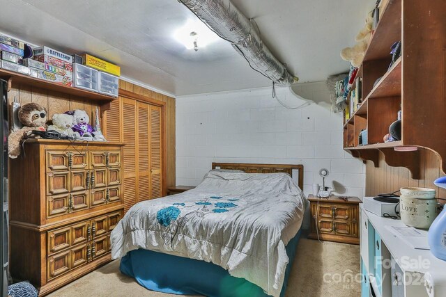 bedroom with a closet