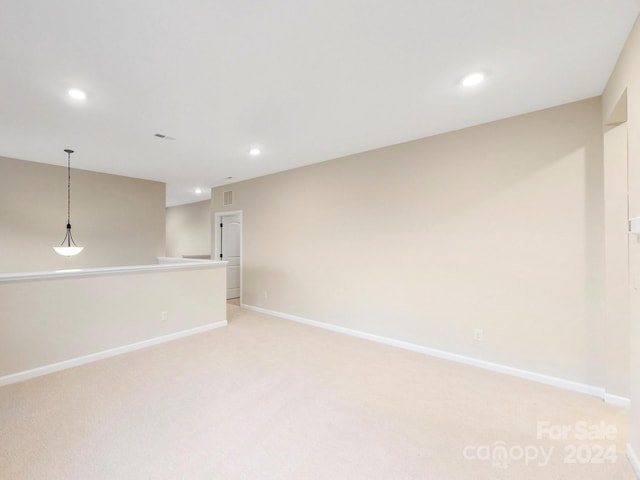 view of carpeted empty room