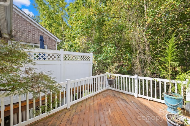 view of deck