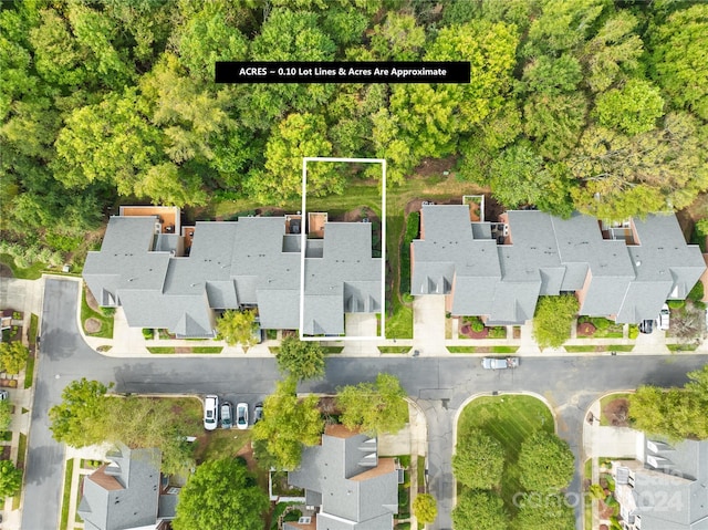 drone / aerial view featuring a residential view