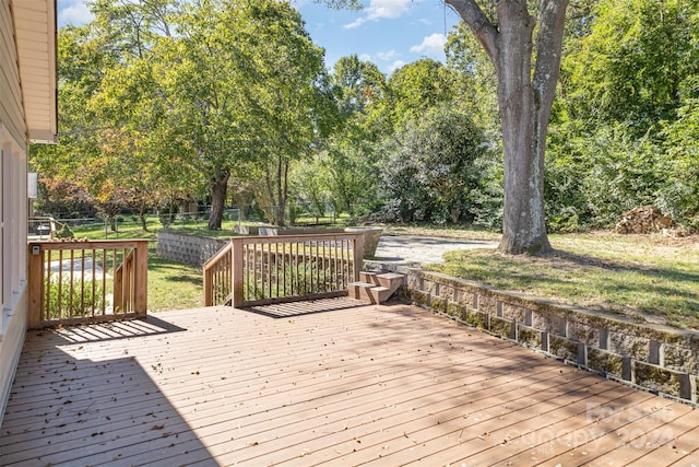 view of wooden terrace