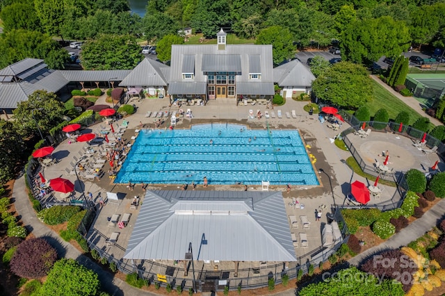 birds eye view of property