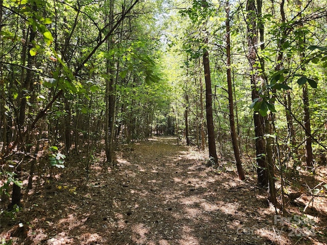 view of landscape with a view of trees