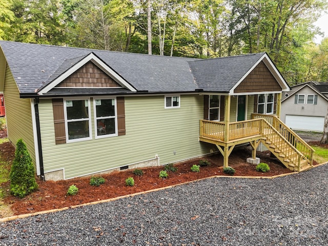 view of front of home featuring a garage