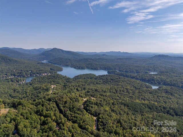 property view of mountains featuring a water view