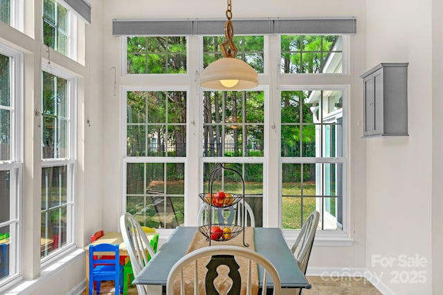 view of sunroom / solarium