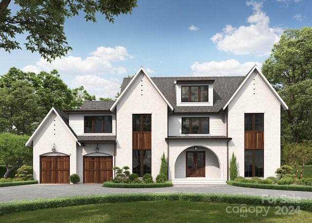 view of front of property featuring french doors