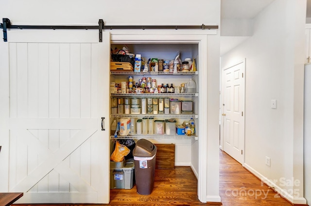 view of pantry