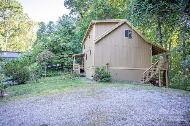 view of side of property