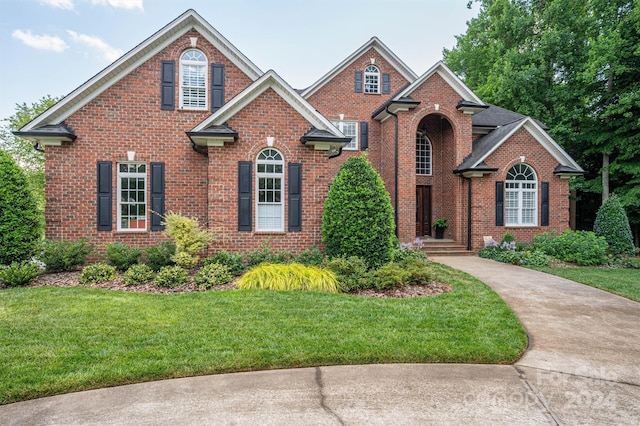 view of property with a front yard