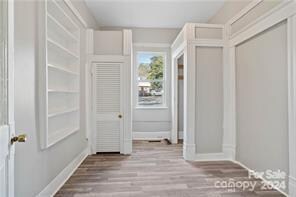 interior space featuring light hardwood / wood-style floors