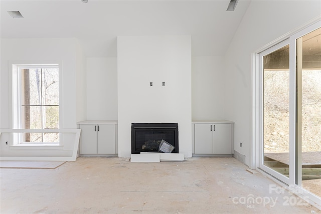 view of unfurnished living room