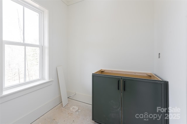 view of laundry room