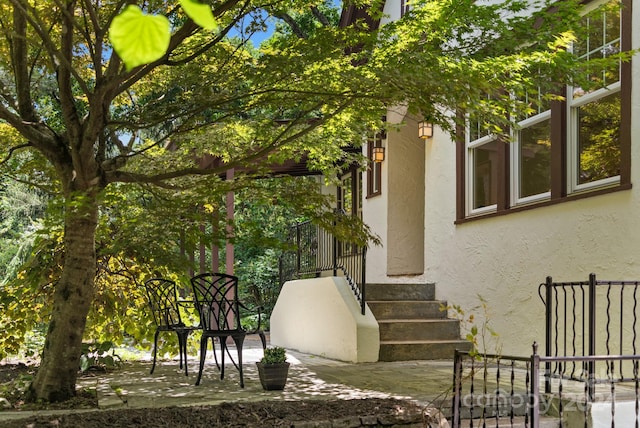 exterior space with a patio