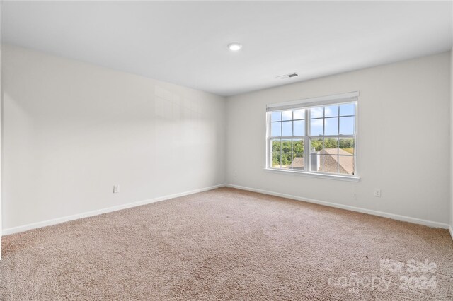 unfurnished room with carpet flooring