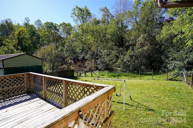 54 Hillside Hts, Brevard, NC 28712 - view of wooden deck