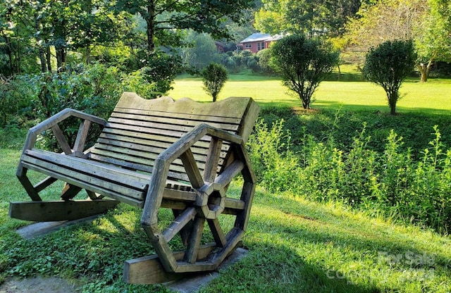 view of community featuring a yard