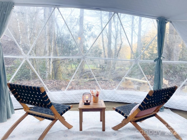 view of sunroom / solarium