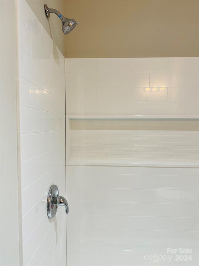 room details featuring tiled shower