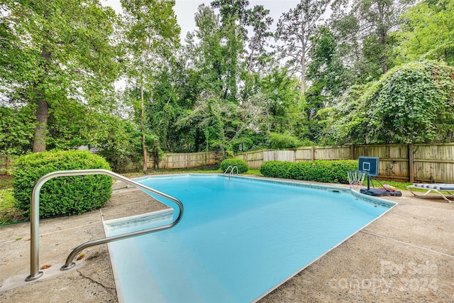 view of pool with a patio