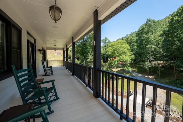 view of balcony