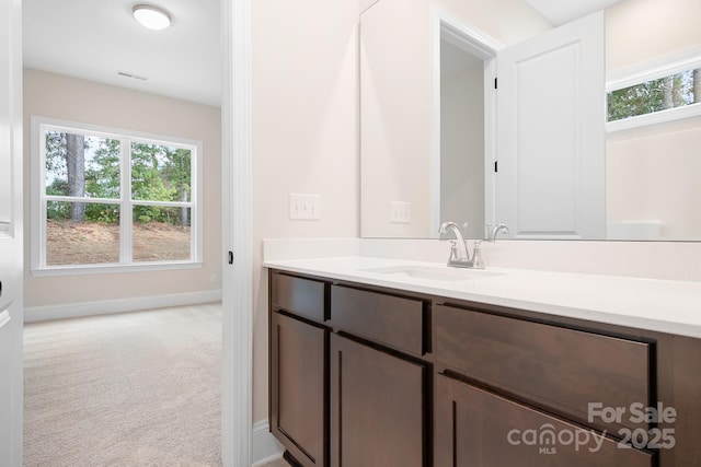 bathroom featuring vanity