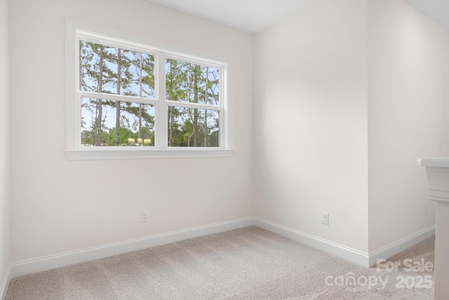 view of carpeted empty room