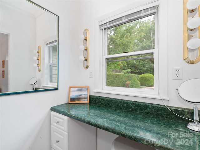 bathroom with vanity