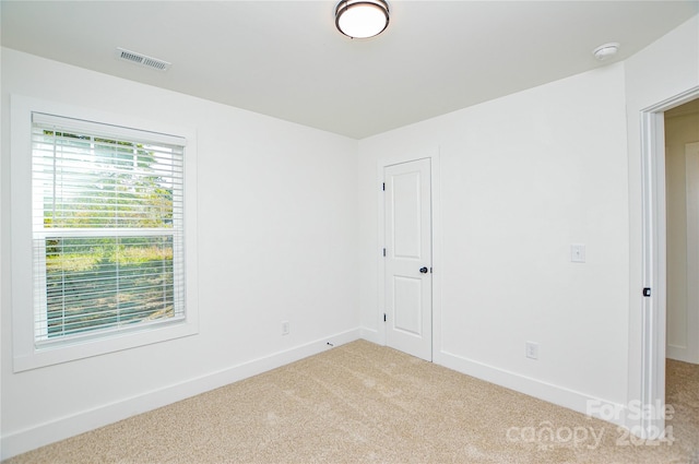 view of carpeted empty room