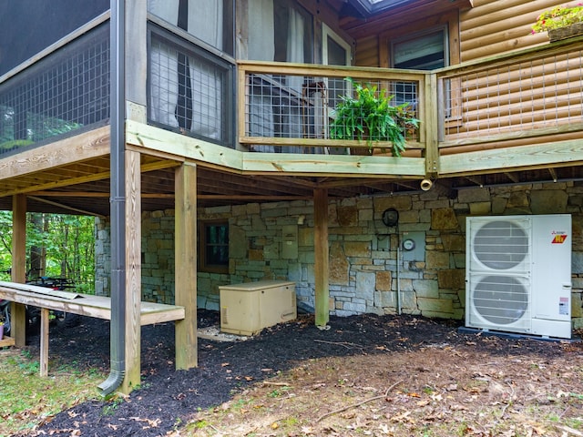 exterior space featuring ac unit